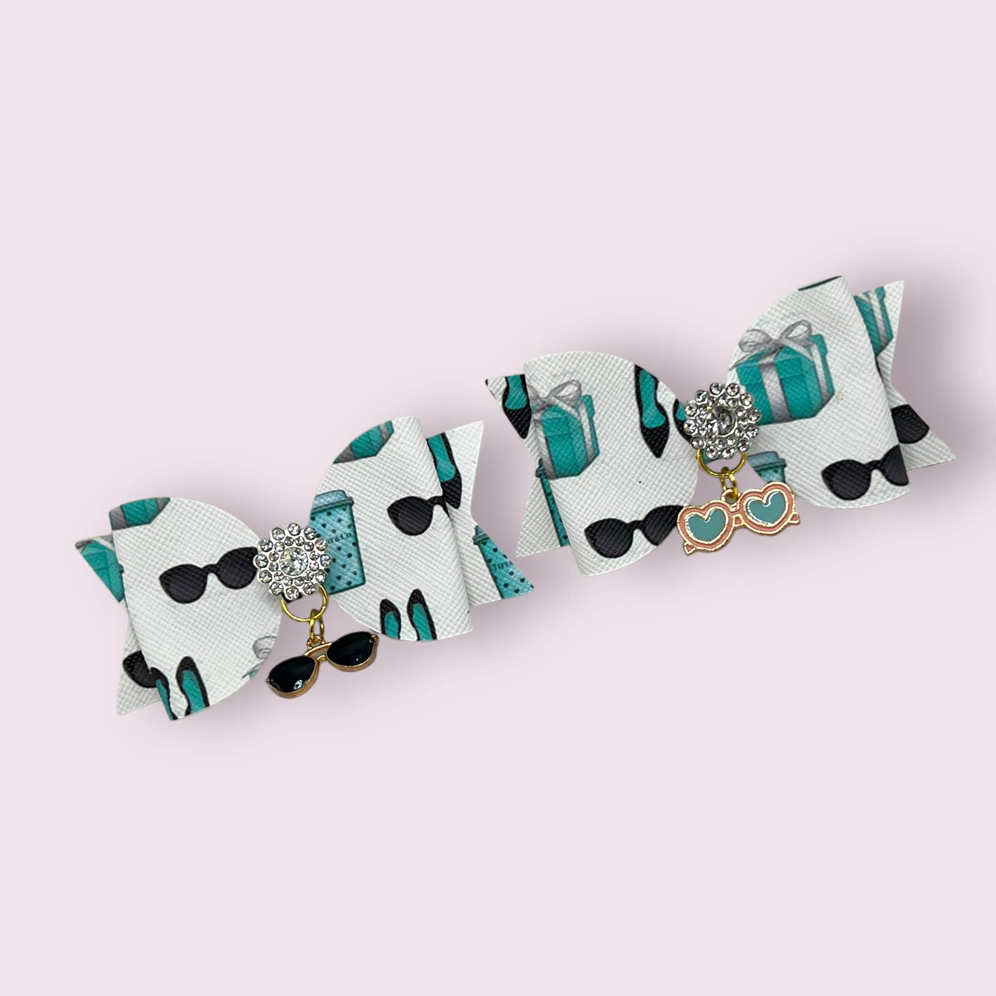 Bark 5th Ave., LLC Sunnies, Coffee, and Sniffany Summer Dog Barette Black pet supplies
