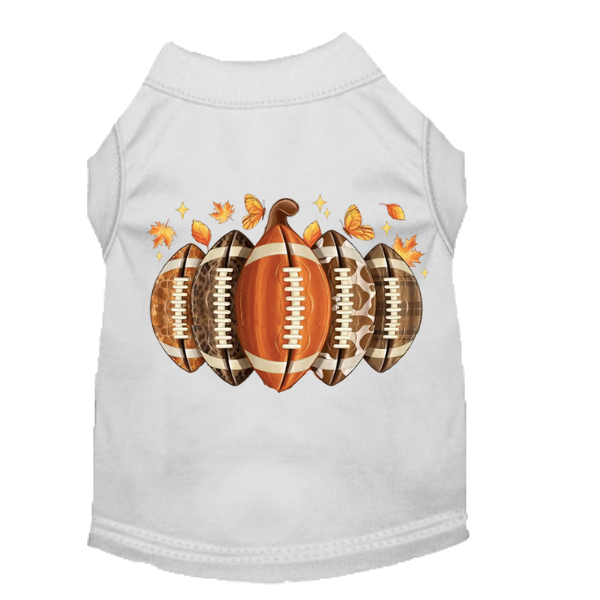 Autumn Touchdown Tail Dog T-Shirt