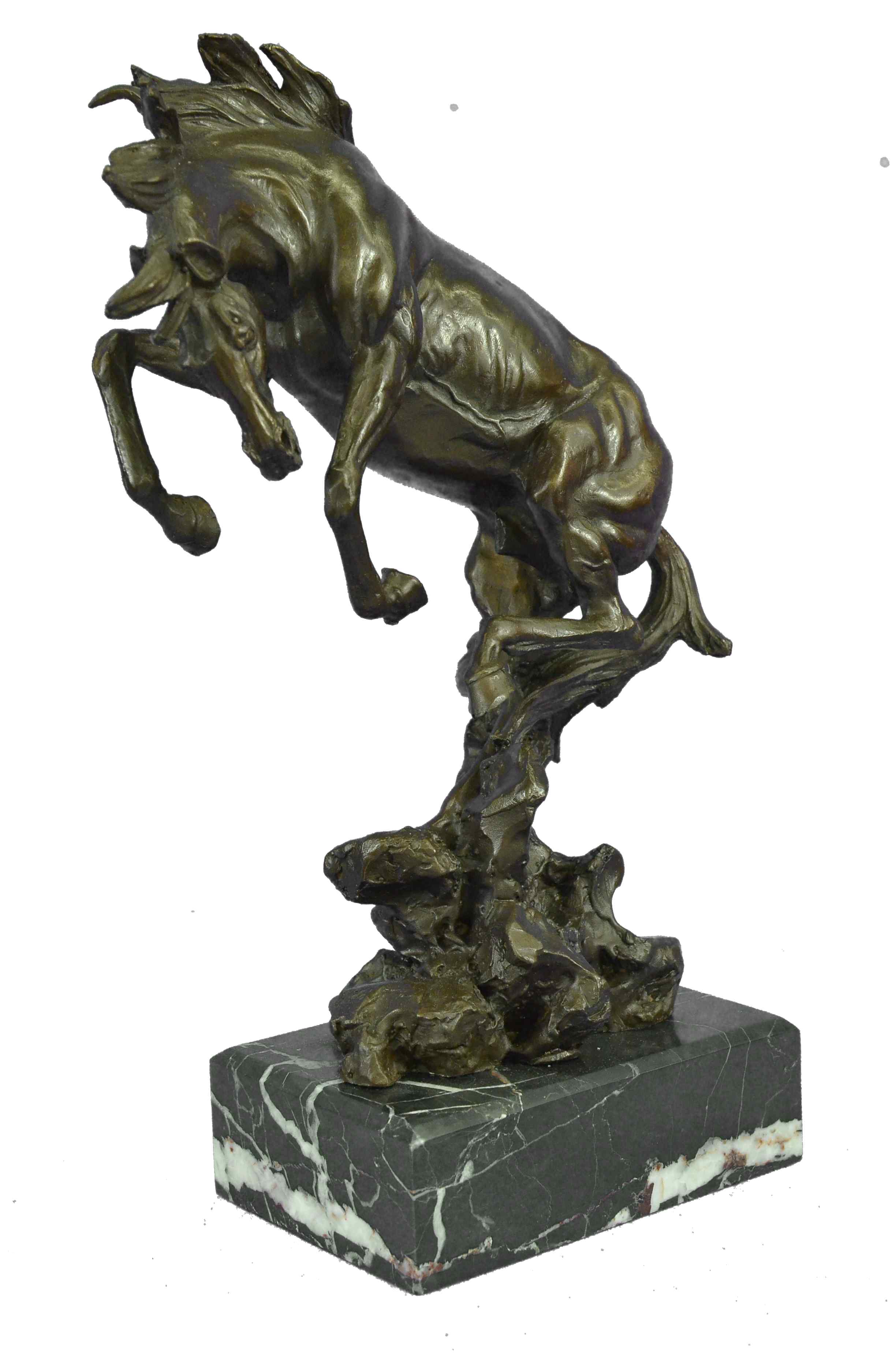 Large Art Deco Hot Cast Collectible Arabian Racing Horse Bronze Sculpture Figure