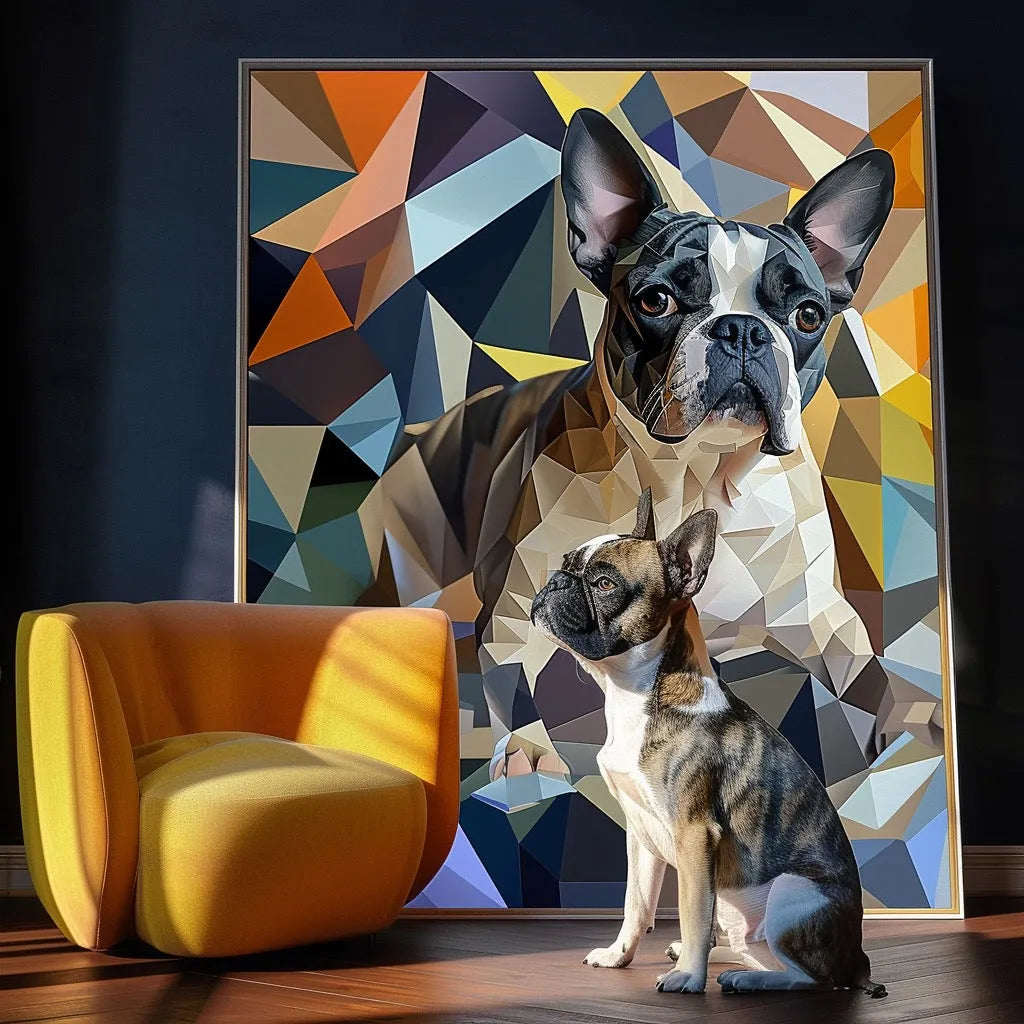 Cubism Art Geometry Texture Portrait