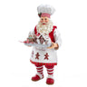 Kurt Adler 11-Inch Fabrich Gingerbread Chef Santa