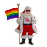 Kurt Adler 10-Inch Fabrich Pride Santa