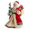 Kurt Adler 10.5-Inch Fabrich Musical 12 Days of Christmas Santa