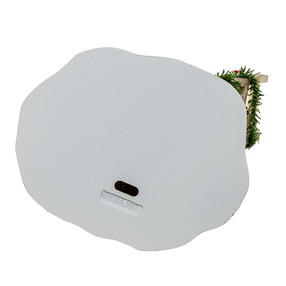 Kurt Adler 11.5-Inch Fabrich Fireman Santa On Ladder