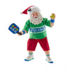 Kurt Adler 10-Inch Fabrich Santa Playing Pickleball