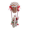 Kurt Adler 12-Inch Fabrich Gingerbread Hot Air Balloon Santa