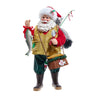 Kurt Adler 10.5-Inch Fabrich Fisherman Santa
