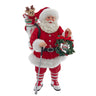 Kurt Adler 10.5-Inch Fabrich Golf Santa