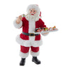 Kurt Adler 10.5-Inch Fabrich Santa with Sushi Platter
