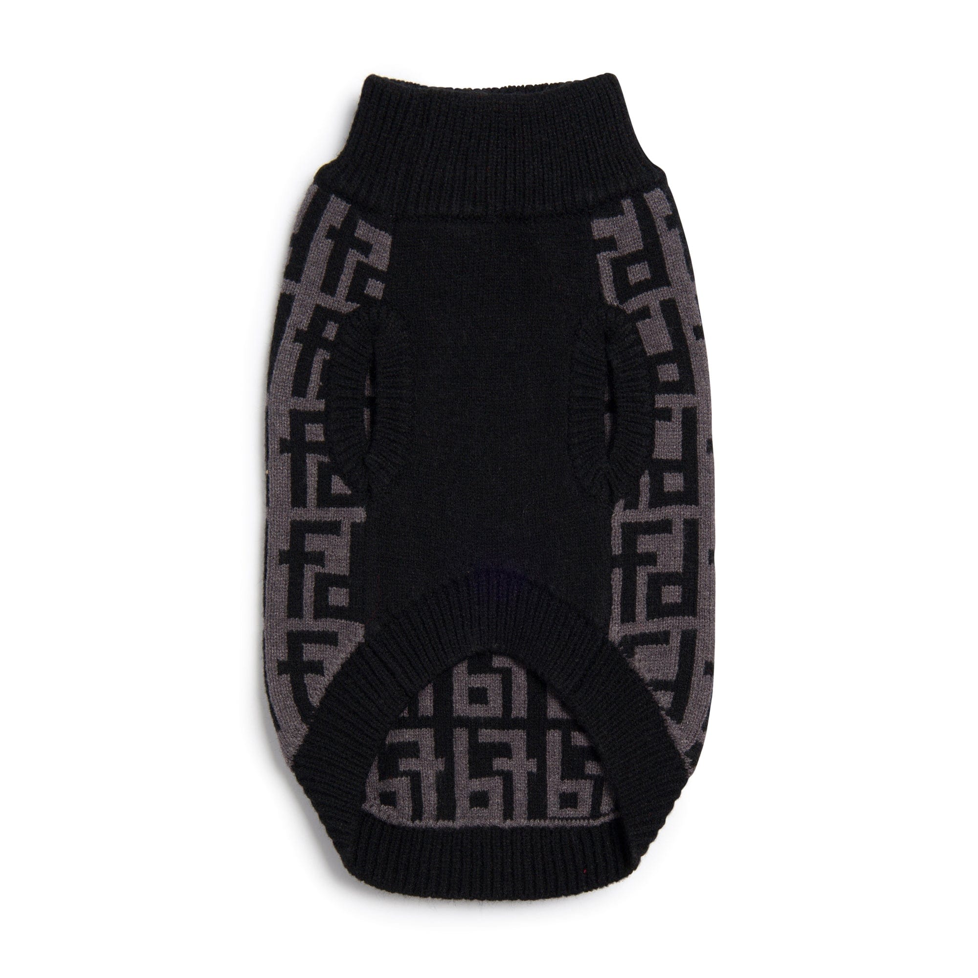 Black Monogram Sweater 
