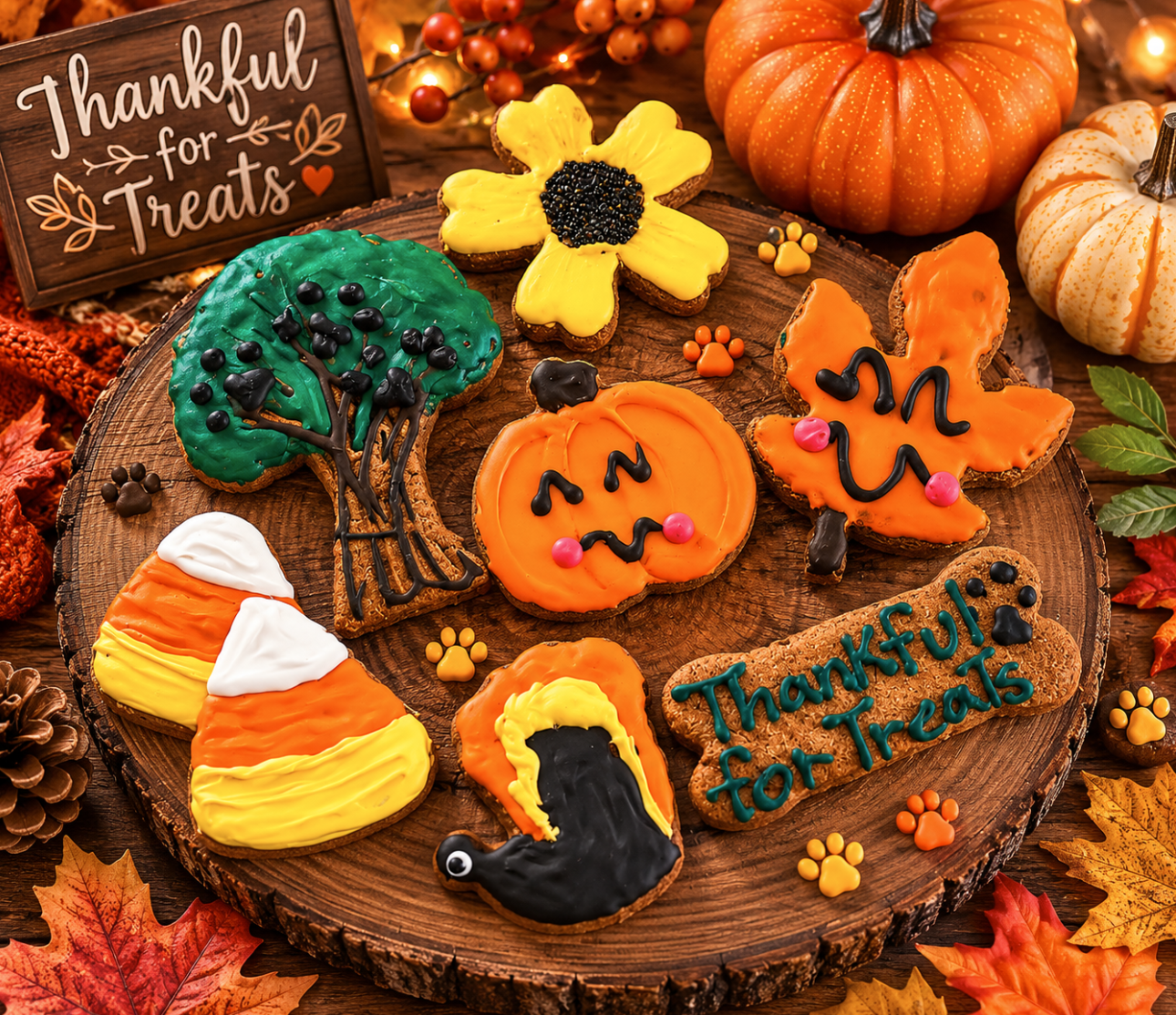 Fall Peanut Butter Cookies