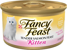 Fancy Feast Kitten Tender Salmon Feast Wet Cat Food (3oz)