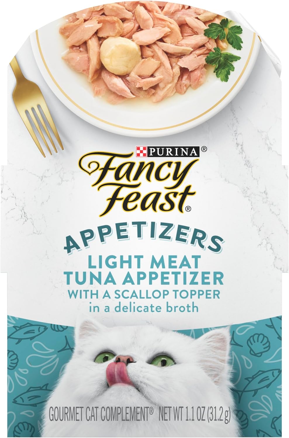 Fancy Feast Appetizers Light Tuna & Scallop Wet Cat Food (1.1oz)