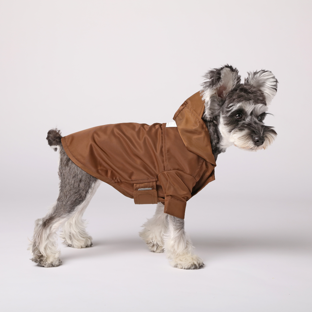 Tribeca Adjustable Velcro Raincoat-Choco