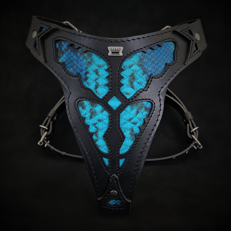 Bestia Dog Gear The Morelia Python harness Genuine Leather pet supplies