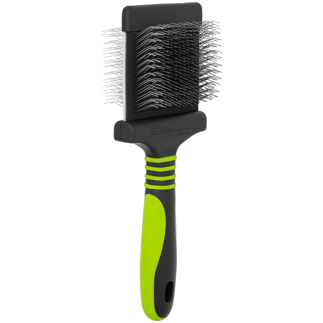 Finishing Soft Green Slicker Brush by Dog Fashion Spa
