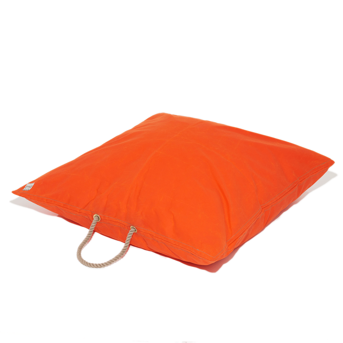 Fire Orange Waxed Cotton Canvas Dog Bed
