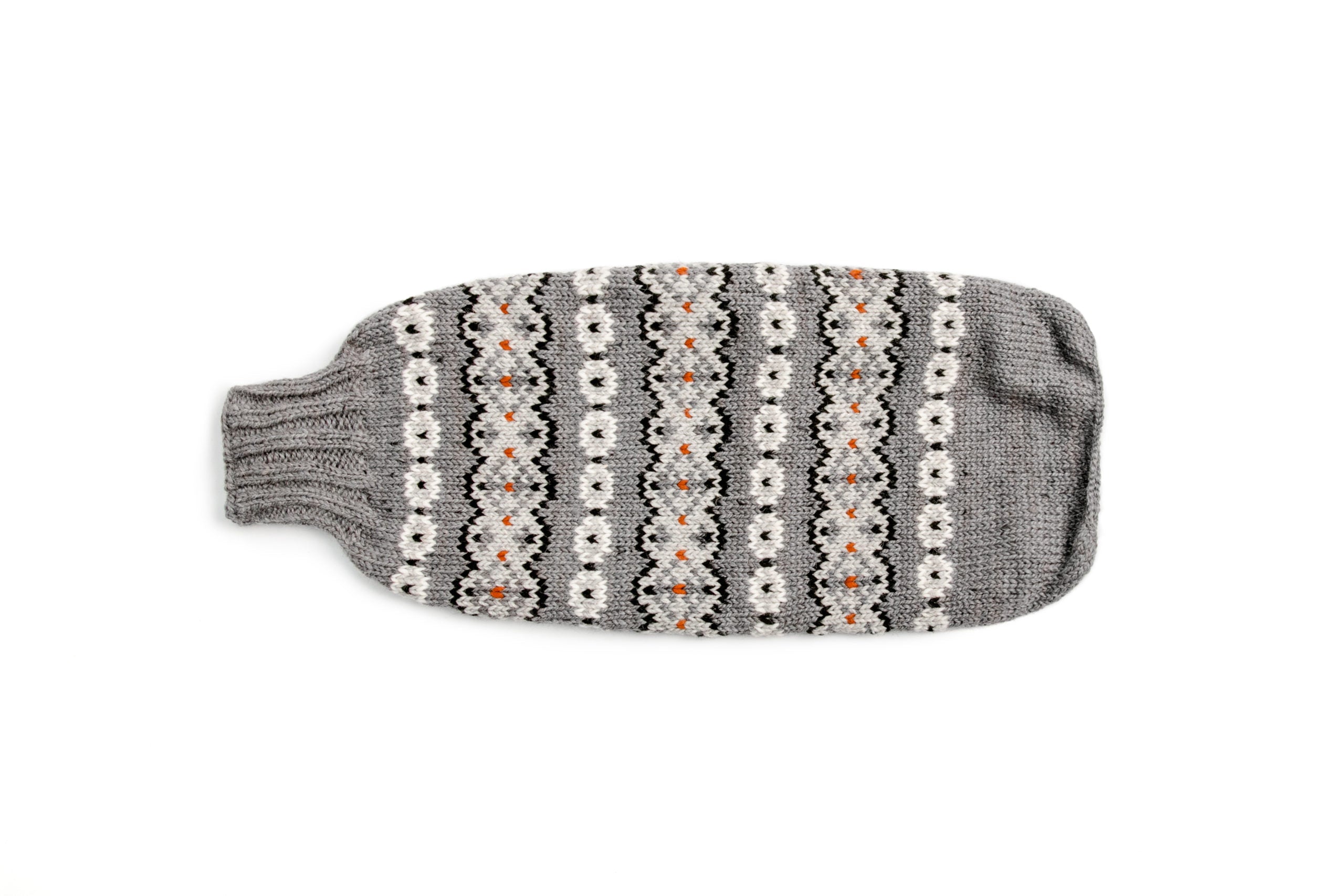Alpaca Silver Fair Isle Dog Sweater