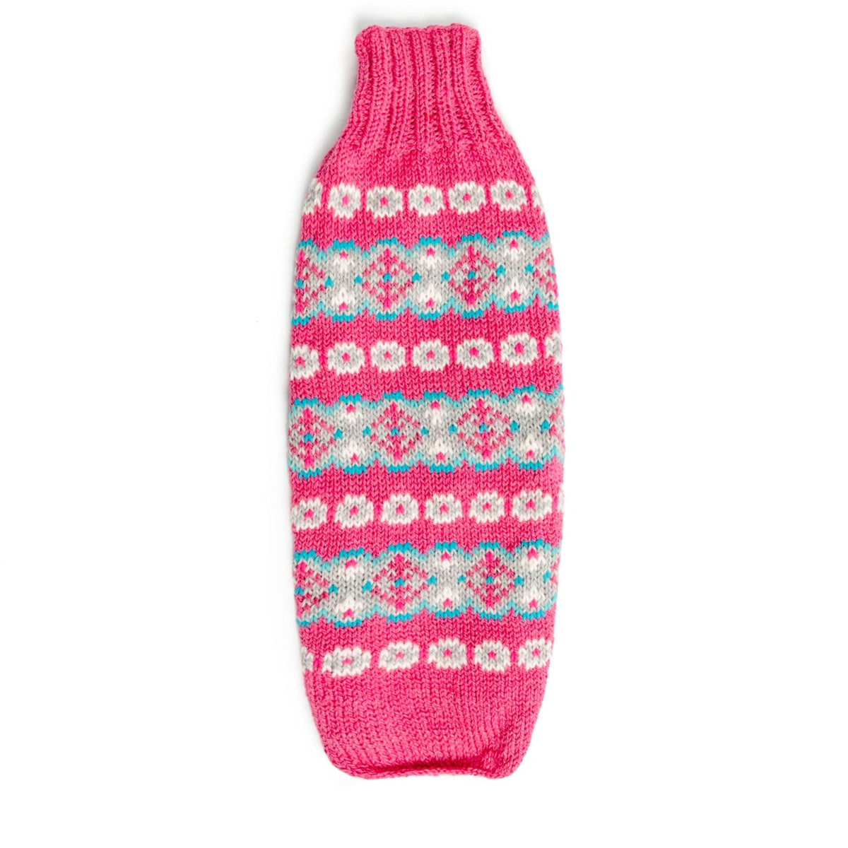 Chilly Dog Alpaca Rose Fair Isle Dog Sweater