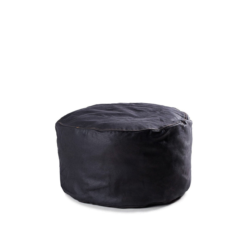 CordaRoy's Faux Leather Pouf Footstool Ottoman