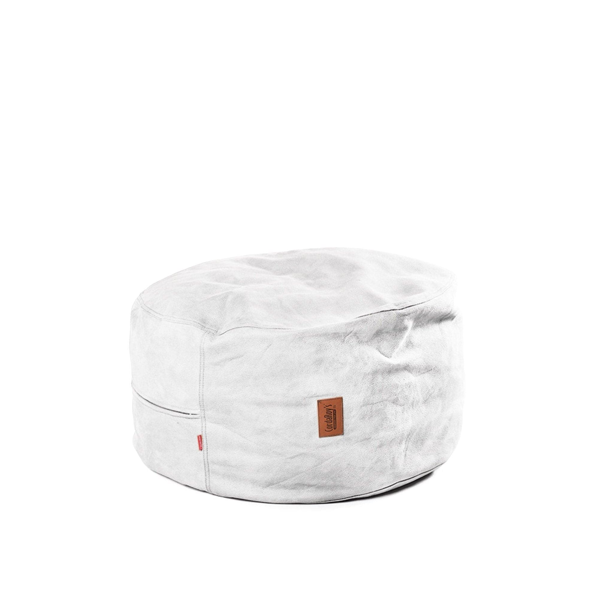 CordaRoy's Faux Leather Pouf Footstool Ottoman