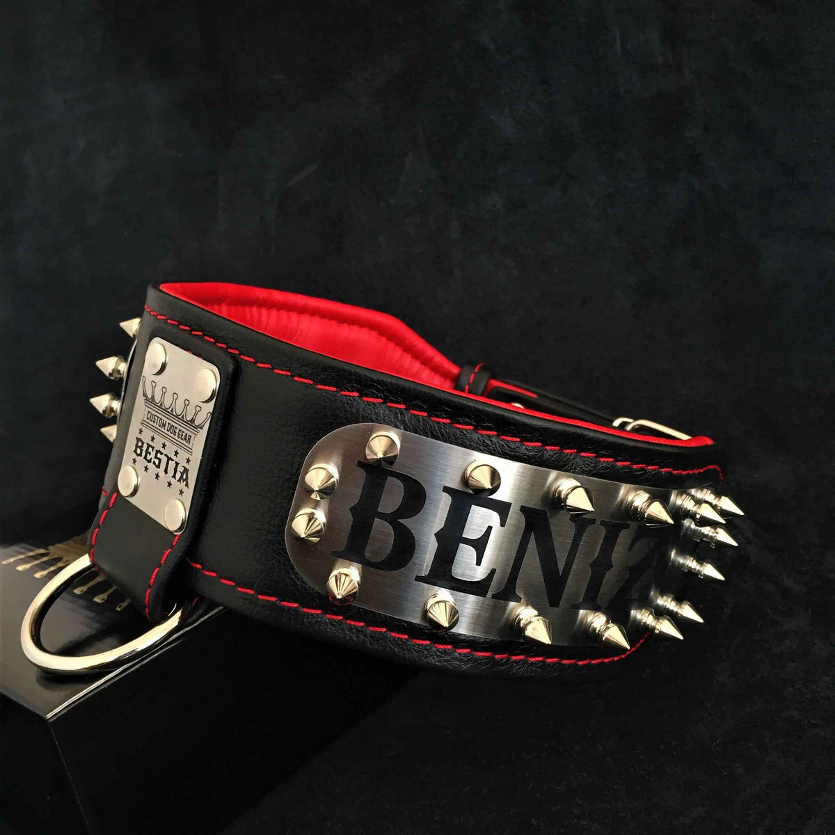 Bestia Kennel Personalized Leather Dog Collar