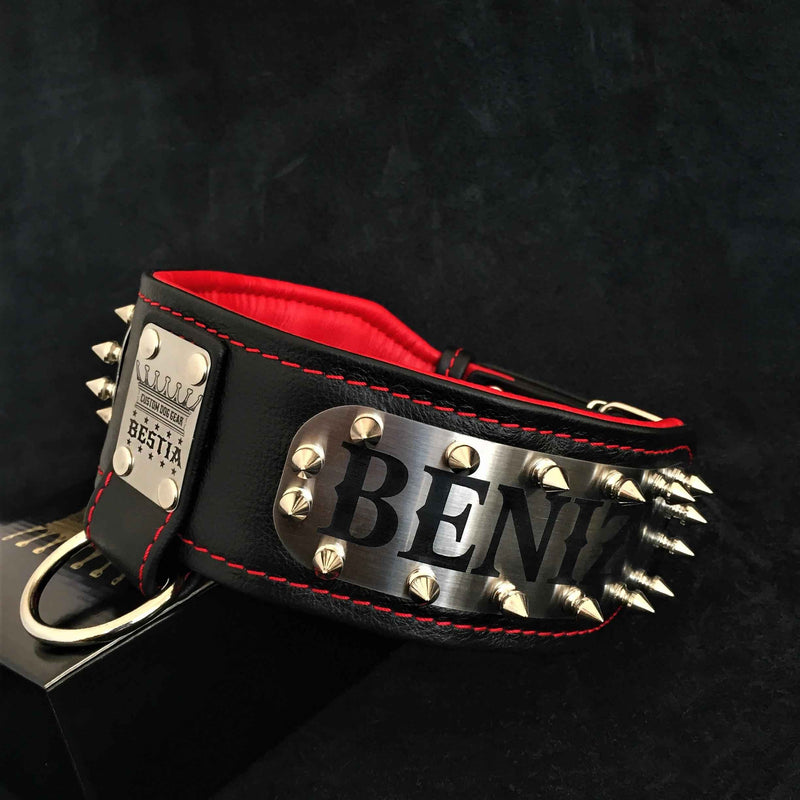 Bestia Kennel Personalized Leather Dog Collar
