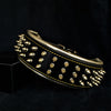 Bestia Dog Gear Genuine Leather Dog Collar - Gold
