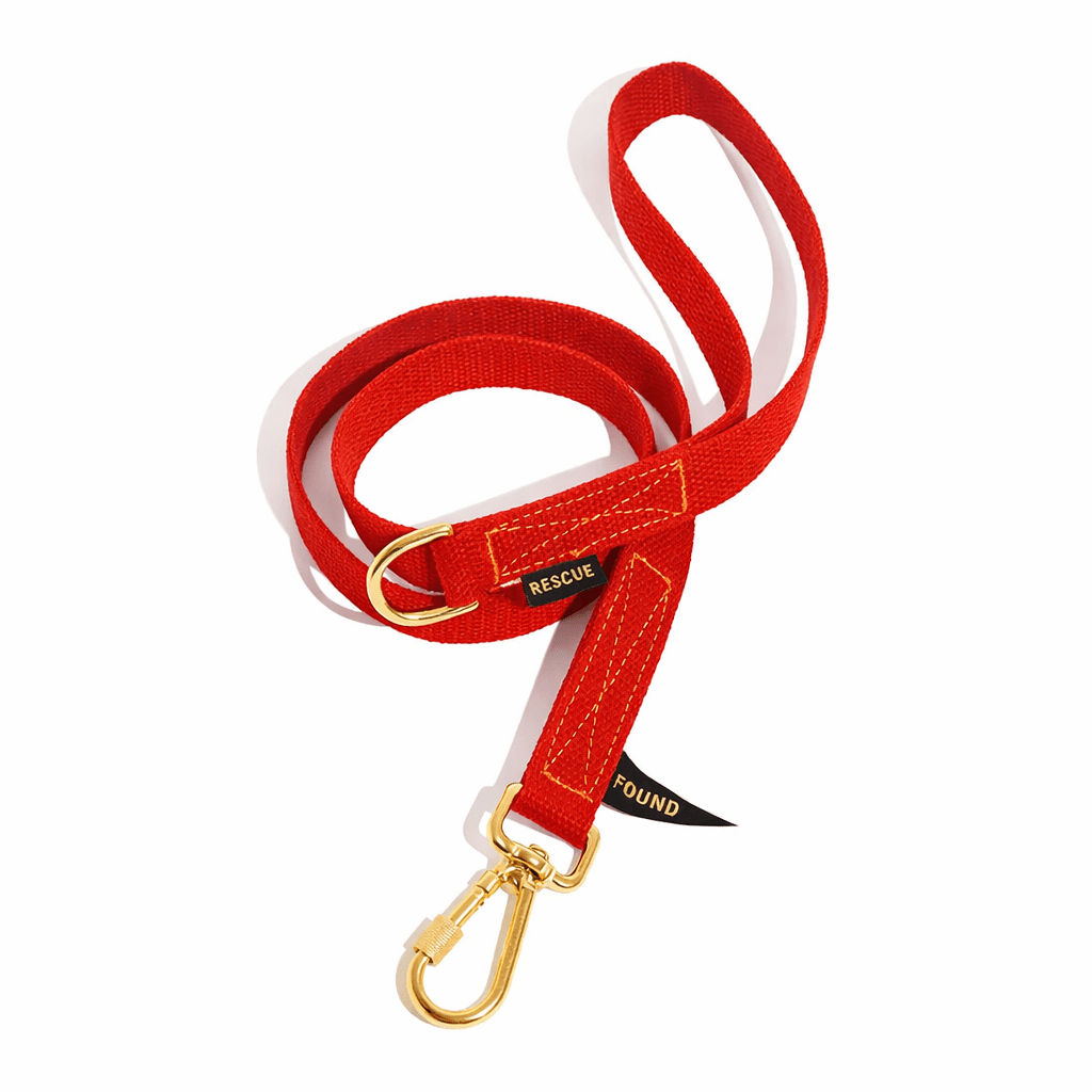 Found Classic Cotton Dog Leash | Red