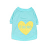 Found My Animal Big Full Heart Animal T-Shirt, Aqua + Citron