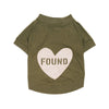 Found My Animal Big Full Heart Animal T-Shirt, Army + Blush
