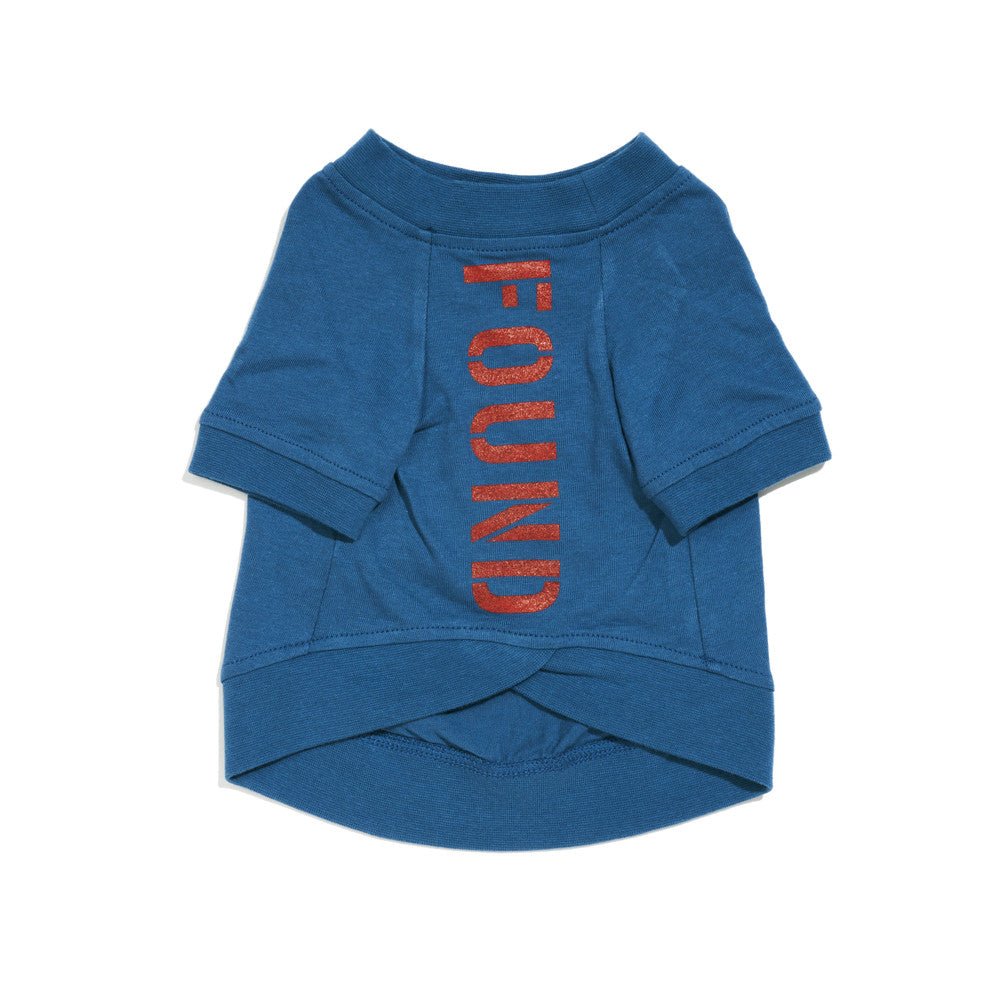 Found My Animal Big Full Heart Animal T-Shirt, Blue + Tomato