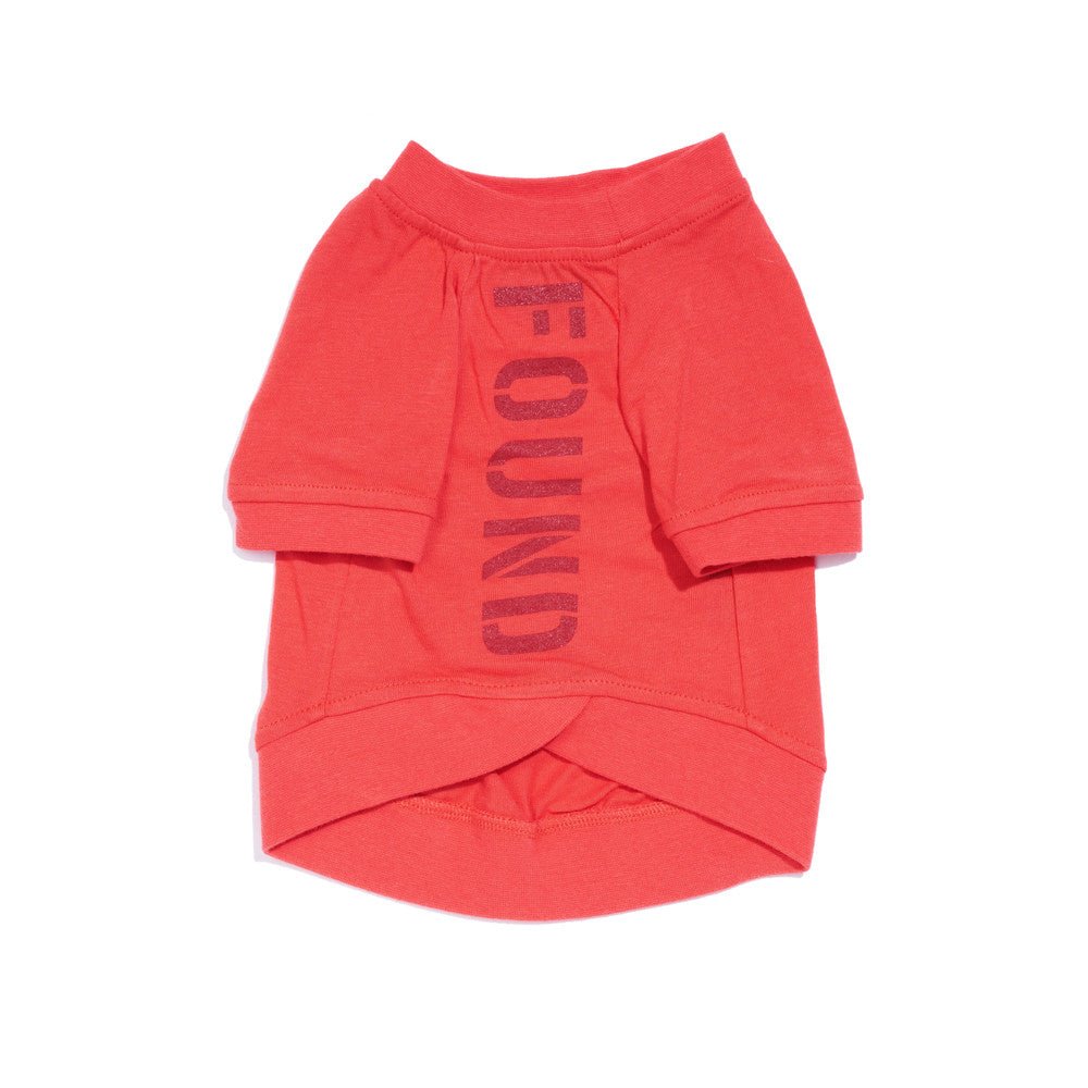 Found My Animal Big Full Heart Animal T-Shirt, Coral Orange + Brick