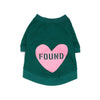 Found My Animal Big Full Heart Animal T-Shirt, Hunter Green + Candy Pink