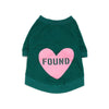 Found My Animal Big Full Heart Animal T-Shirt, Hunter Green + Candy Pink