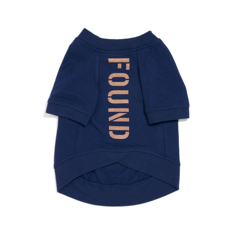 Found My Animal Big Full Heart Animal T-Shirt, Navy Blue + Putty