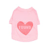 Found My Animal Big Full Heart Animal T-Shirt, Pale Coral + Coral