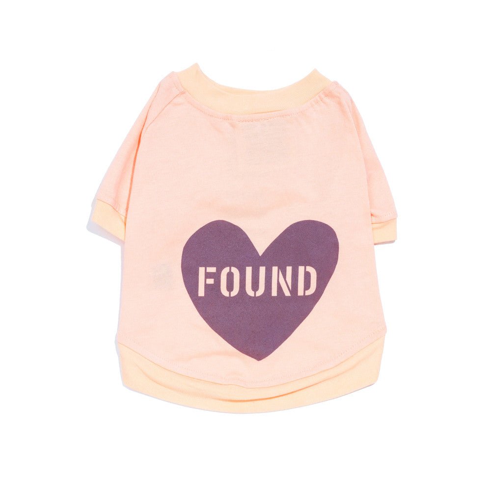 Found My Animal Big Full Heart Animal T-Shirt, Peach + Plum