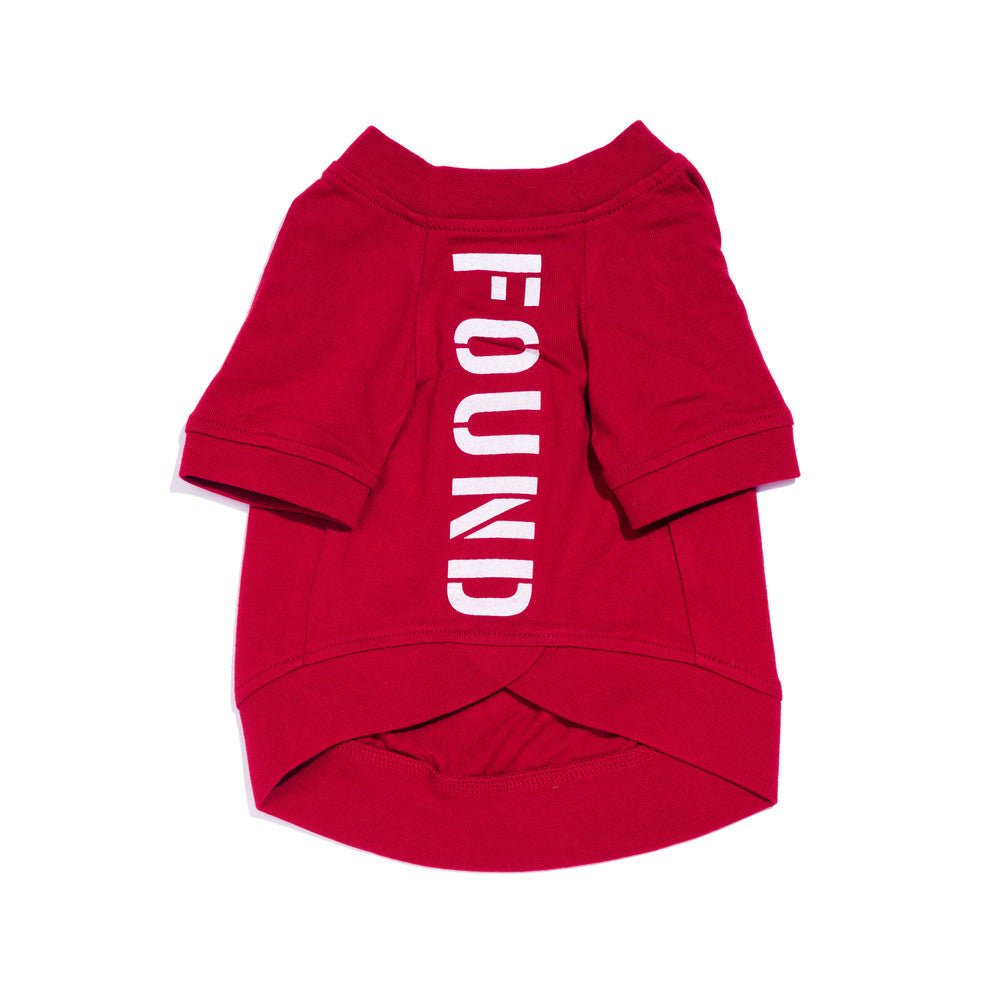 Found My Animal Big Full Heart Animal T-Shirt, Tomato + White