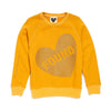 Found My Animal Big Full Heart Sweatshirt, Mustard Yellow + Olive