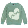 Found My Animal Big Full Heart Sweatshirt, Sage + Mint