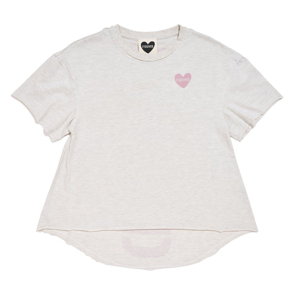 Found My Animal Big Full Heart T-Shirt, Heather + Mauve