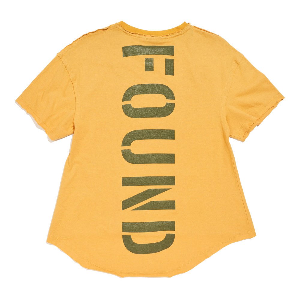 Found My Animal Big Full Heart T-Shirt, Mustard Yellow + Pine Green