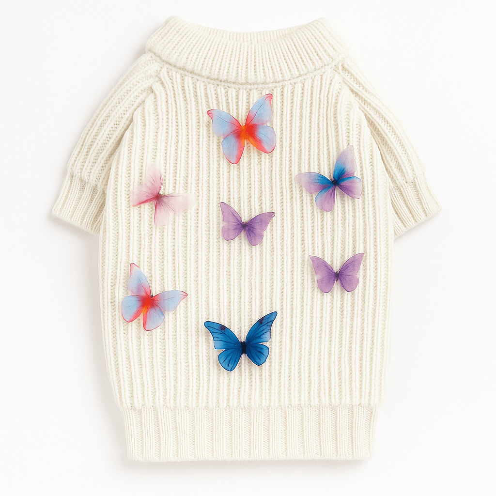 Dog Sweater - Butterfly 3D Icon | Found My Animal