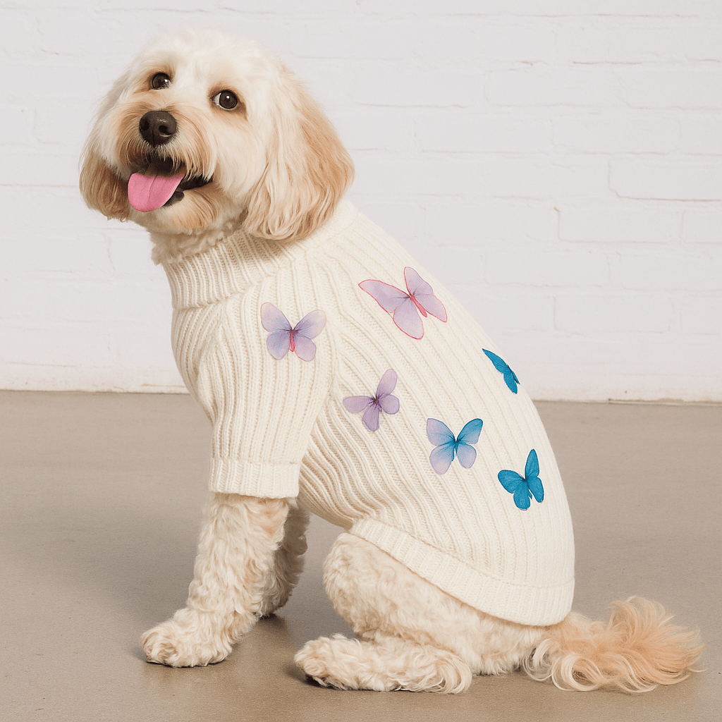 Dog Sweater - Butterfly 3D Icon | Found My Animal