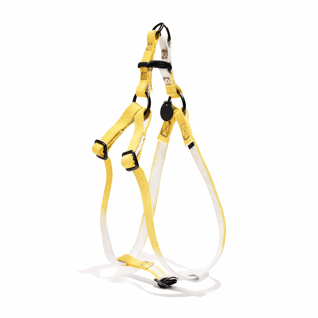 Found My Animal Butterscotch Cotton Dog & Cat Harness – Matte Black Hardware, Adjustable, Durable & Stylish