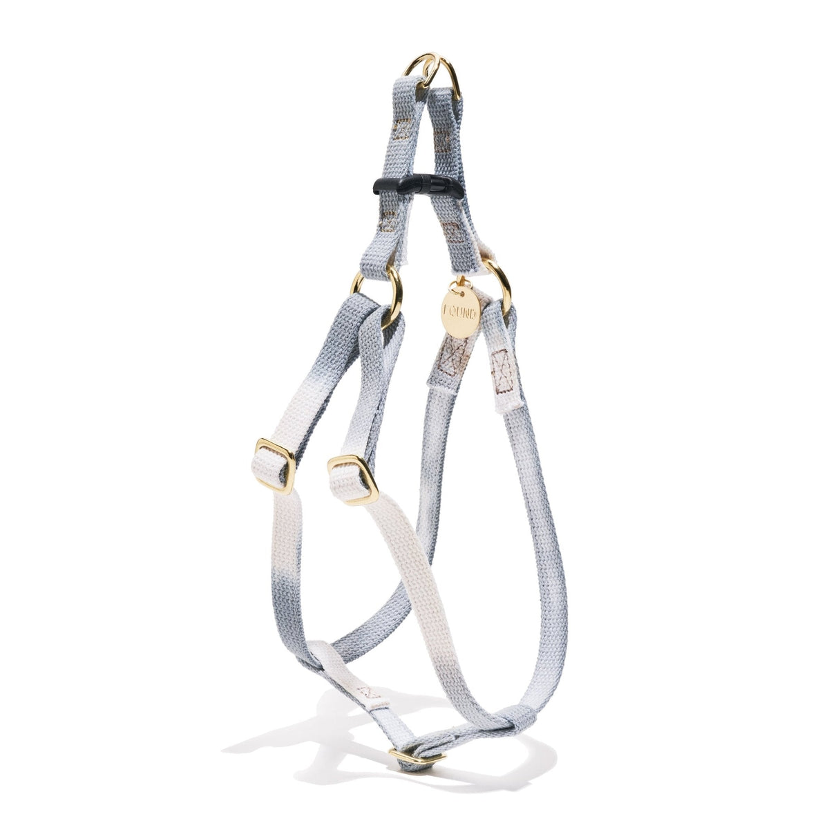 Gray Ombre Cotton Cat & Dog Harness – Adjustable, Durable & Stylish | Found My Animal