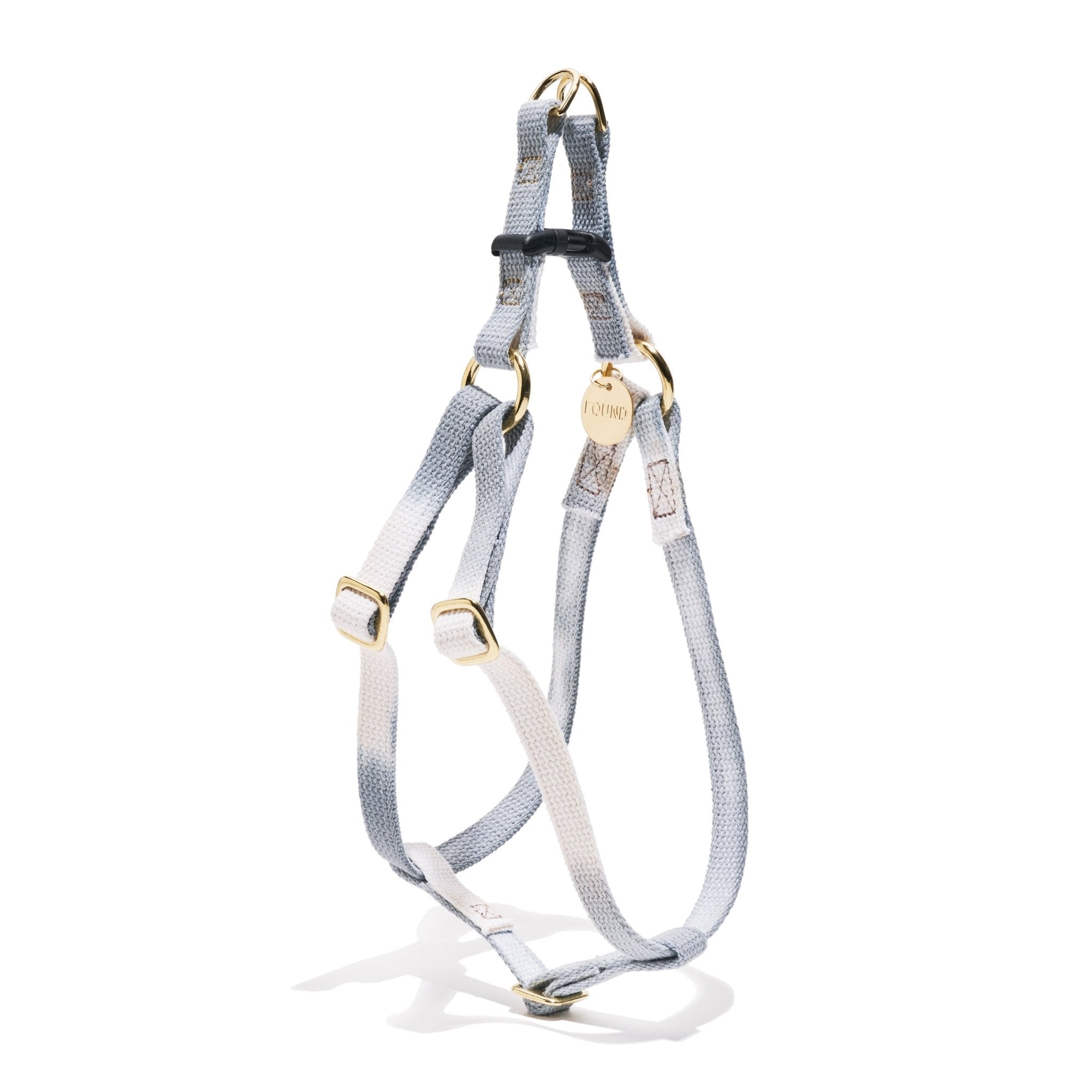 Gray Ombre Cotton Cat & Dog Harness – Adjustable, Durable & Stylish | Found My Animal