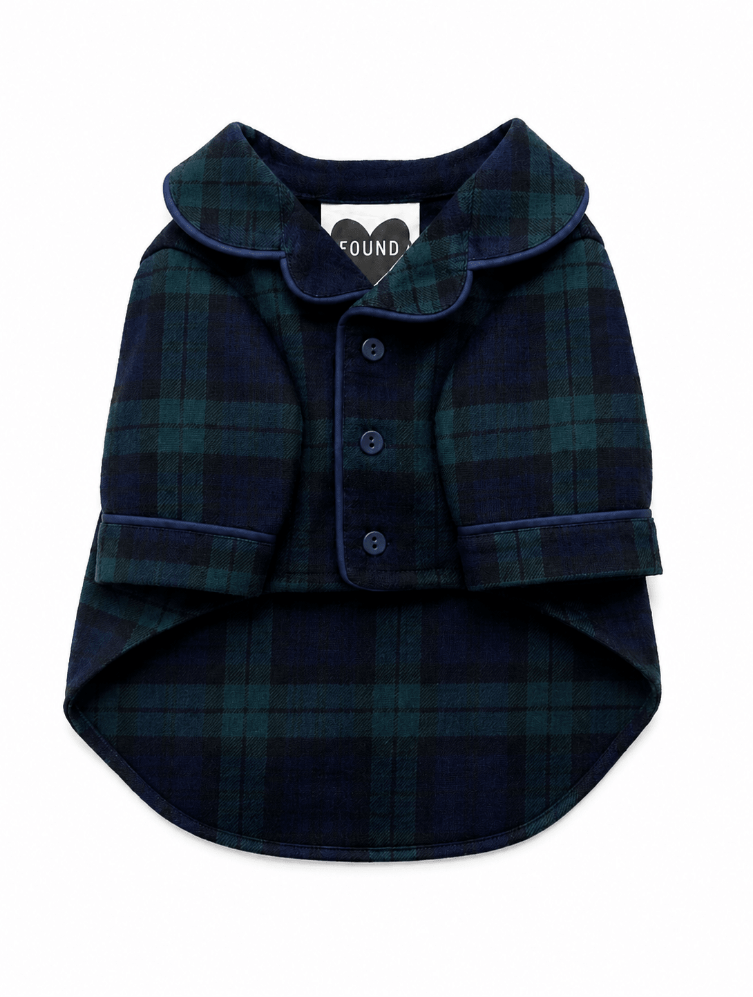 Found My Animal Blackwatch Plaid Wool Dog Pajamas