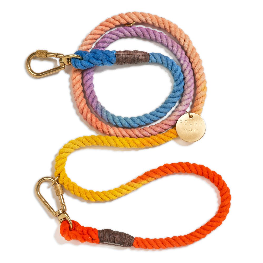Soleil Cotton Rope Dog Leash by Found My Animal | Adjustable & Handcrafted